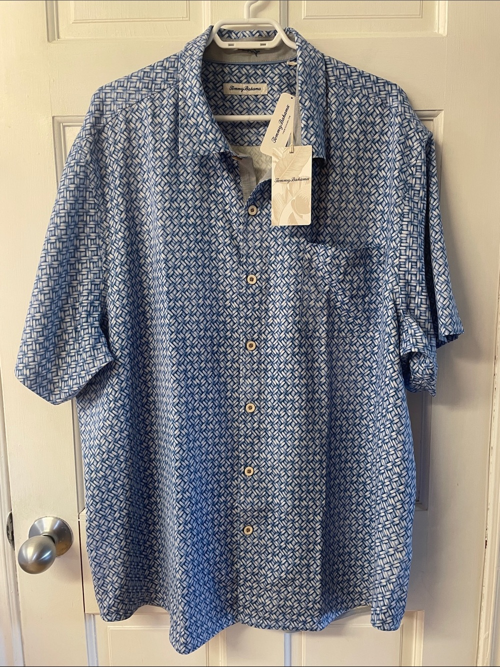 Tommy Bahama Weave In The Moment Short Sleeve Button Up Shirt men’s size XXL NWT